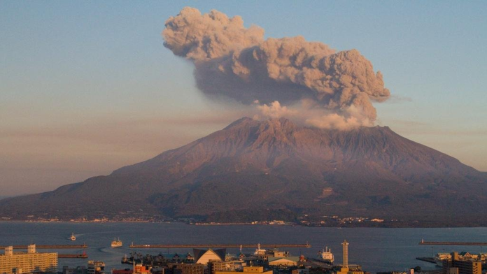 Active Japan volcano