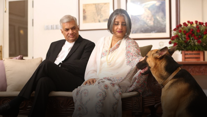 ranil and his wife