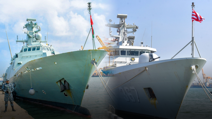 2 Warships Arrive at Colombo Port